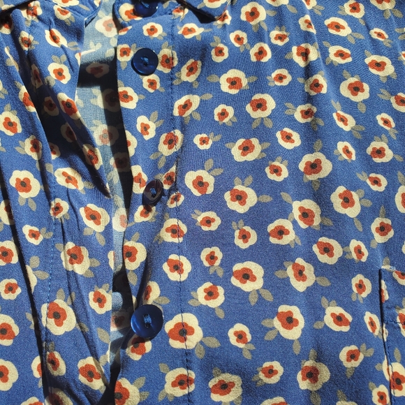 La fée maraboutée viscose short sleeve shirt size 38 - Picture 3 of 4